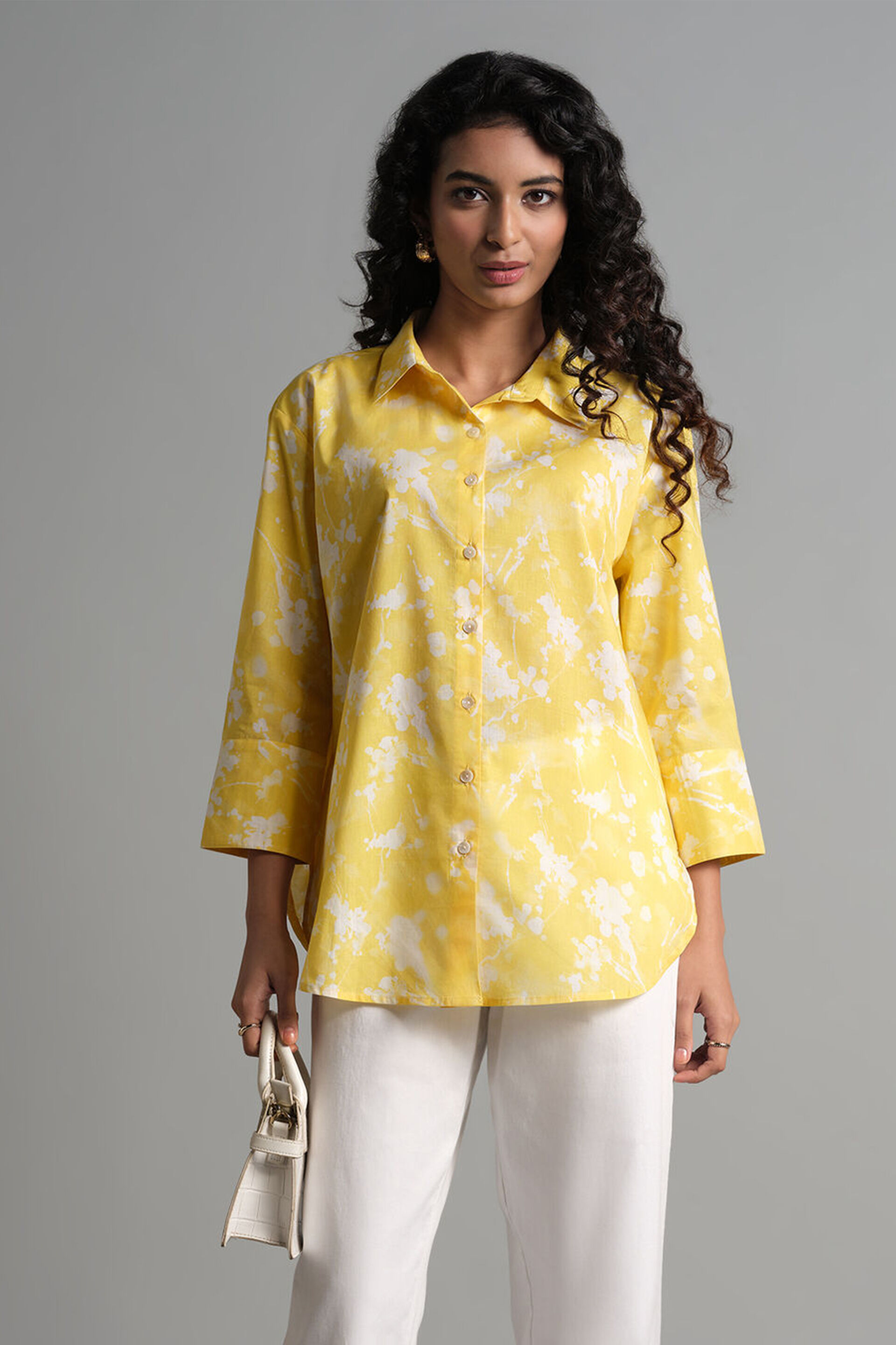 Summerly Shirt, Yellow, image 1